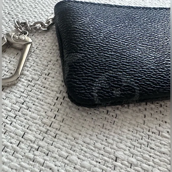 💖LV Black and Grey Monogram Coin Pouch Bag with Silver hardware - Picture 7 of 10